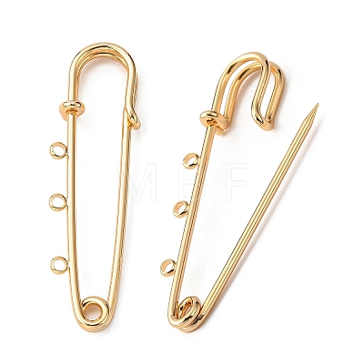 Iron Brooch Findings KK-S345-025-1-1