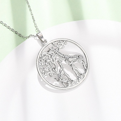 304 Stainless Steel Pendant Cable Chain Necklaces for Men Women NJEW-K308-03D-P-1