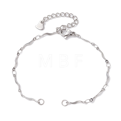 304 Stainless Steel Bracelet Makings AJEW-JB01287-01-1