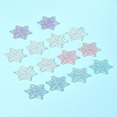 14Pcs 5 Colors AB Color Transparent Acrylic Chandelier Component Links TACR-FS0001-55-1