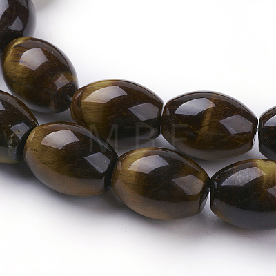 Natural Tiger Eye Beads Strands G-G731-04-20x15mm-1