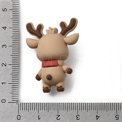 Christmas Theme Silicone Focal Beads SIL-L007-01G-1