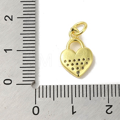 Real 18K Gold Plated Brass Pave Cubic Zirconia Pendants KK-M283-08F-01-1