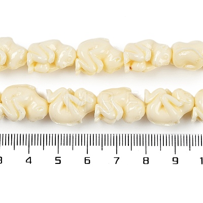 Synthetic Coral Carved Beads Strands CORA-C003-04-1