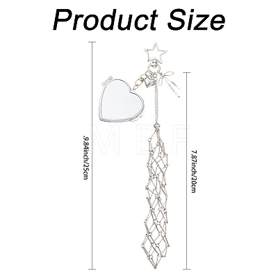 Stainless Steel Portable Lipstick Pouch Pendant Decorations HJEW-FS00105-1
