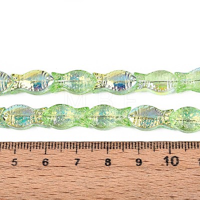 Transparency Electroplate Glass Beads Strands GLAA-T023-40A-08-1-1