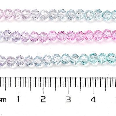 Transparent Painted Glass Beads Strands DGLA-A034-T3mm-A10-1