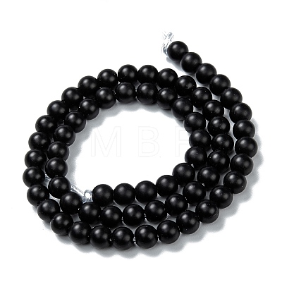 Natural Black Onyx Beads Strands X-G-Z024-01C-1