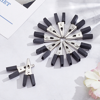 100Pcs Iron Battery Alligator Clips AJEW-GO0005-47-1