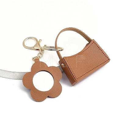 Portable Imitation Leather Bag Keychain PW-WGB9938-08-1