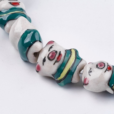 Handmade Porcelain Beads PORC-G002-43-1