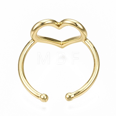 Brass Cuff Rings X-RJEW-N035-040-NF-1