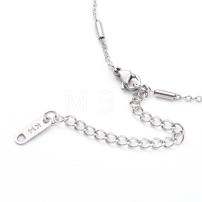 304 Stainless Steel Cable Chains Anklets AJEW-AN00392-01-1