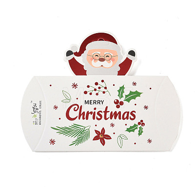 Christmas Theme Paper Pillow Gift Boxes CON-B012-03-1