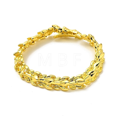 Men's Alloy Dragon Wrap Chain Bracelet BJEW-A129-01G-1