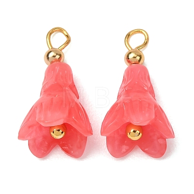 Dyed Synthetic Coral Pendants GG-CBAC295-03G-1