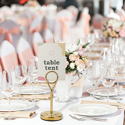 Stainless Steel Table Card Stands Display Holder ODIS-WH0030-290-1