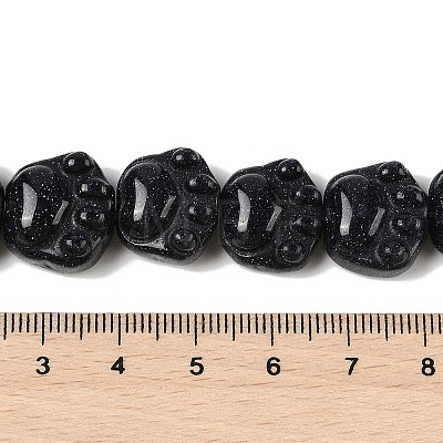 Synthetic Blue Goldstone Beads Strands G-M108-A02-01-1