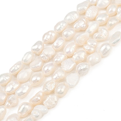 Natural Cultured Freshwater Pearl Beads Strands PEAR-P064-20H-02A-1