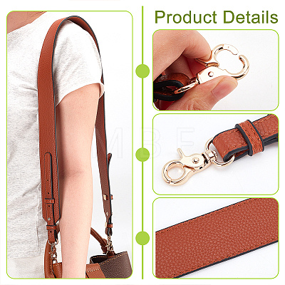 Litchi Texture PU Leather Bag Straps FIND-WH0418-09G-02-1