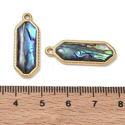 Natural Paua Shell Pendants SA-CBA11D7-20B-G-1