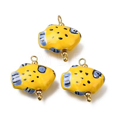 Handmade Porcelain Pendants PR-CBA0027-10G-1