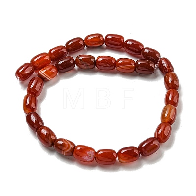 Natural Banded Agate/Striped Agate Beads Strands G-A223-D12-01C-1