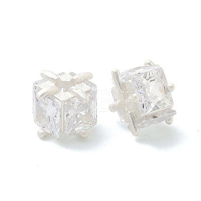 Brass Pave Cubic Zirconia Beads KK-H532-21C-S-1