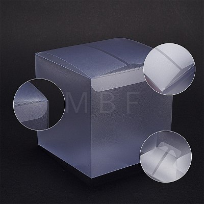 Frosted PVC Rectangle Favor Box Candy Treat Gift Box CON-BC0006-38-1