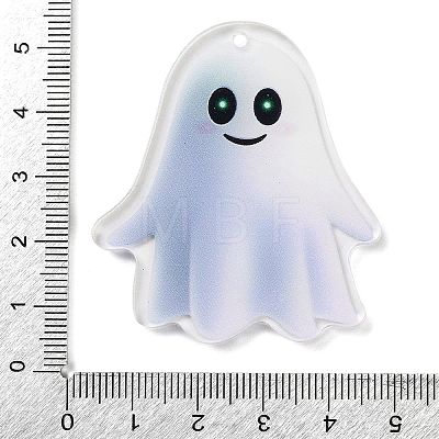 Halloween Theme Double Sided Printed Acrylic Pendants OACR-Z023-02K-1