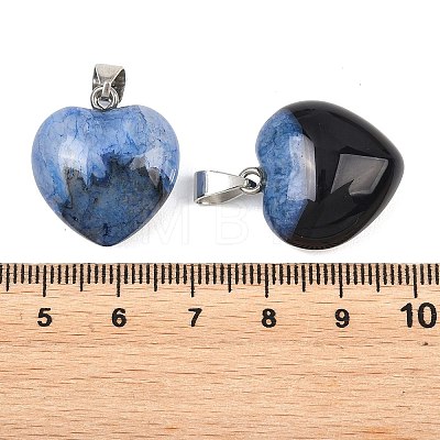 Natural Agate(Dyed & Heated) Pendants GG-K002-03E-1