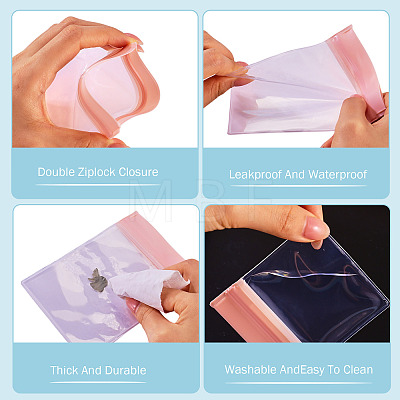 45Pcs 5 Styles Transparent EVA Jewelry Resealable Bags ABAG-TA0002-30-1