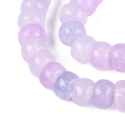 Ombre Effect Dyed Glass Beads Strands GLAA-Q106-05A-A11-1