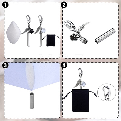 2Pcs Alloy Enamel Pendants Keychain HJEW-SW00012-1