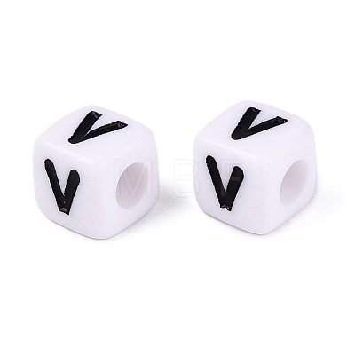 Opaque Acrylic Beads SACR-N020-04A-V-1