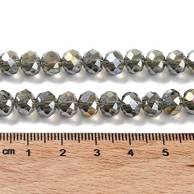 Electroplate Glass Beads Strands EGLA-A034-T6mm-B19-1