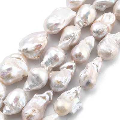 Natural Nucleated Pearl Beads Strands PEAR-B004-15L-03A-1