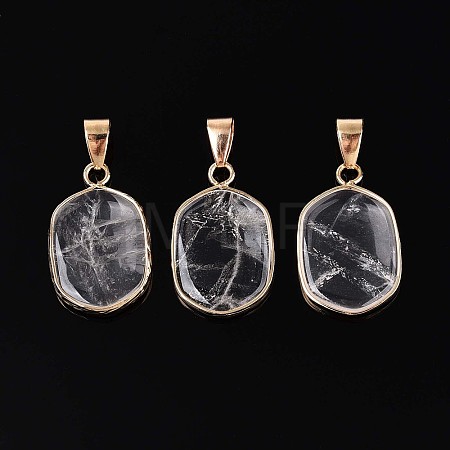 Natural Quartz Crystal Pendants G-N349-04I-G-1