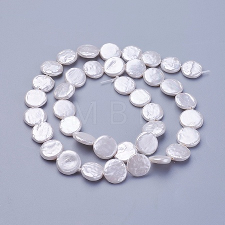 Shell Pearl Beads Strands BSHE-P030-01C-1