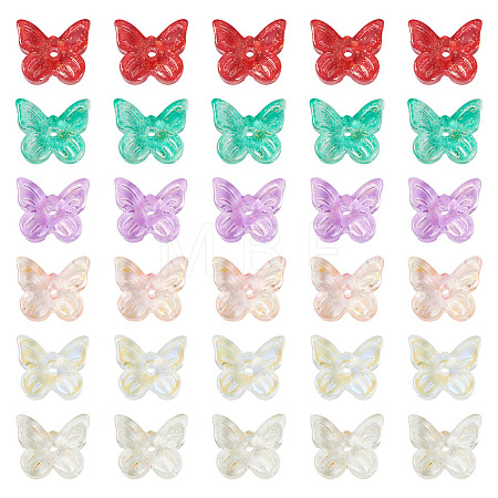 100Pcs 5 Colors Electroplate Glass Beads EGLA-TA0013-54-1