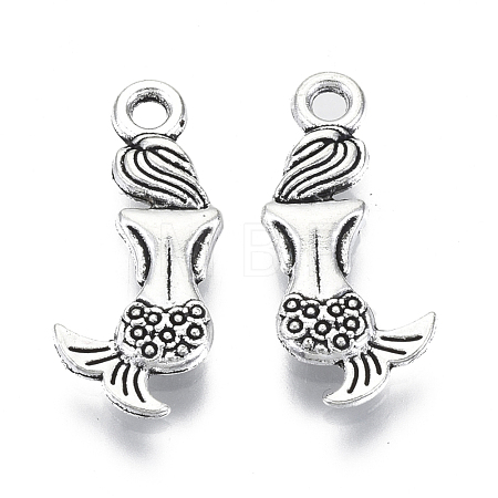 Tibetan Style Alloy Pendants TIBEP-Q088-004AS-RS-1