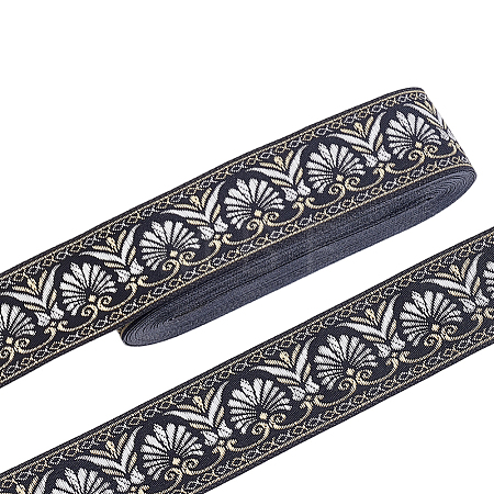 Ethnic Style Polyester Ribbons OCOR-WH0082-544B-1