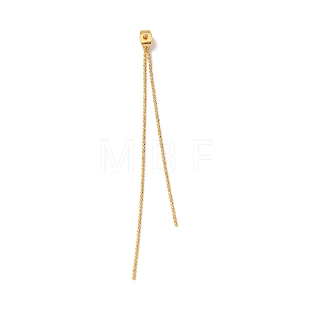Brass Ball Chain Ear Nuts KK-G510-18G-1