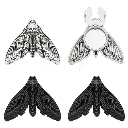 4Pcs 2 Colors Alloy Cufflinks FIND-PH0038-35-1