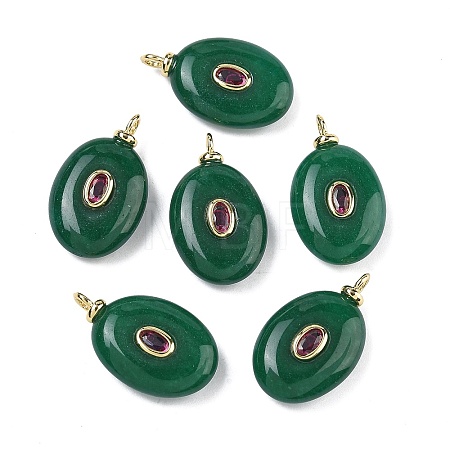 Dyed Natural White Jade  Pendants KK-C251-01B-02-1