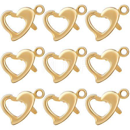 30Pcs Brass Lobster Claw Clasps KK-BBC0014-65G-1