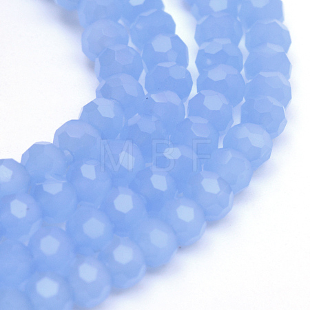 Imitation Jade Glass Bead Strands GLAA-R166-8mm-03D-1