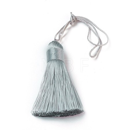 Polyester Tassel Big Pendants HJEW-K030-A-17-1