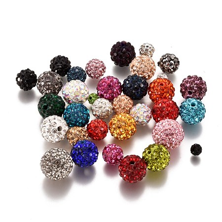 Pave Disco Ball Beads RB-XCP0001-01-1