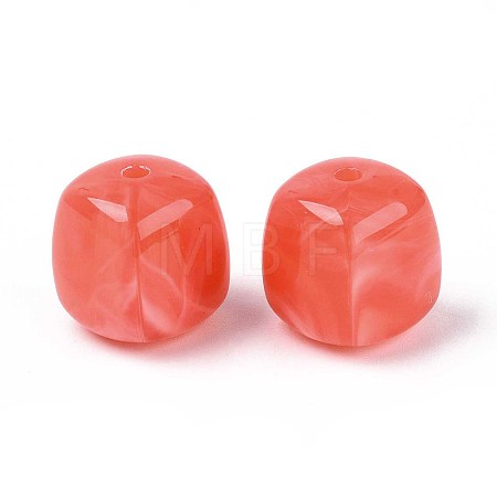 Opaque Acrylic Beads OACR-ZX006-33E-1